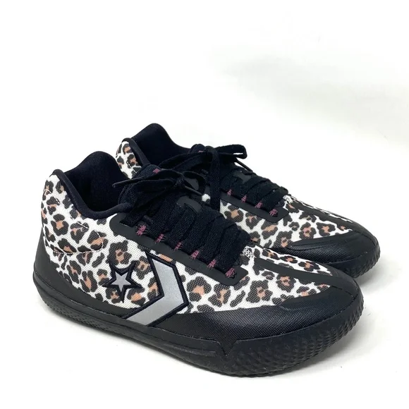 Converse All Star BB EVO Leopard Print Mid Canvas Women's Sneakers Size 172180C - Picture 2 of 10